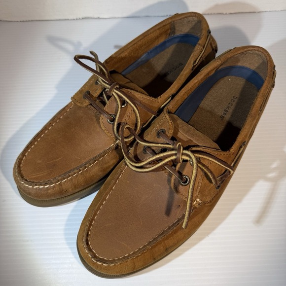 Dockers Castaway Leather Men's Casual Loafer Boat Shoe Men's Size 8.5M EUC - Picture 3 of 12